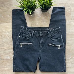 ALL SAINTS  dark denim jeans